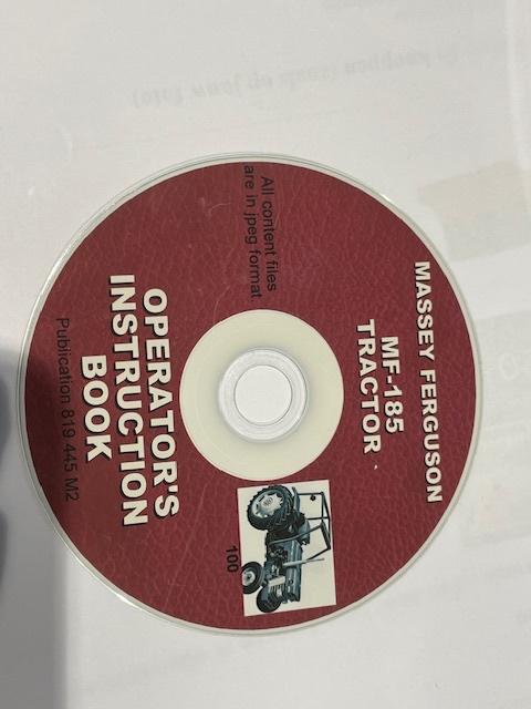 MASSEY FERGUSON MF185-TRACTOR OPERATOR'S INSTRUCTION BOOK, Zakelijke goederen, Ophalen, Oldtimer, Tot 80 Pk, Massey Ferguson