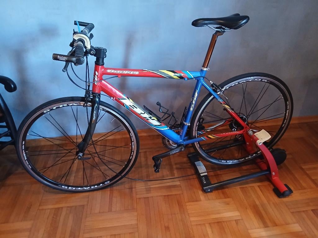 baanfiets  met mtb stuur triple, Fietsen en Brommers, Fietsen | Mountainbikes en ATB, Gebruikt, Dames, Geen vering, 53 tot 57 cm