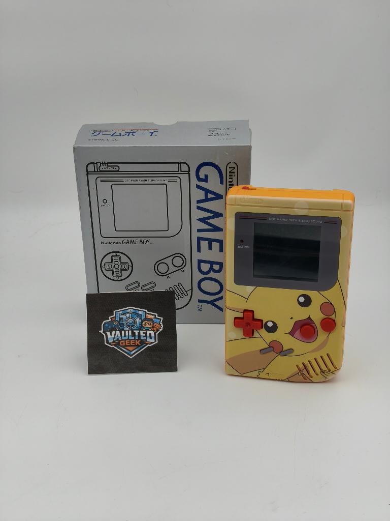 Nintendo Game Boy DMG IPS USB-C Pikachu custom mod, Games en Spelcomputers, Spelcomputers | Nintendo Game Boy, Refurbished, Game Boy Classic