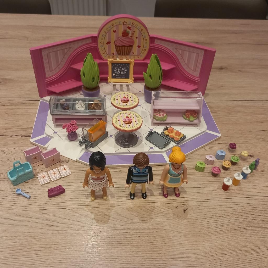 9080 City Life koffiecupcake Playmobil, Kinderen en Baby's, Speelgoed | Playmobil, Ophalen of Verzenden, Gebruikt, Complete set