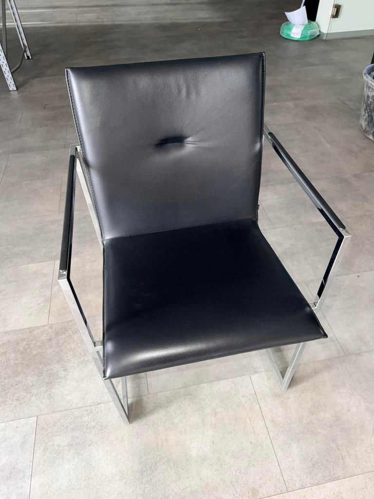 Arco design stoelen : 6 stuks, Huis en Inrichting, Ophalen, Zo goed als nieuw, Zwart, Leer