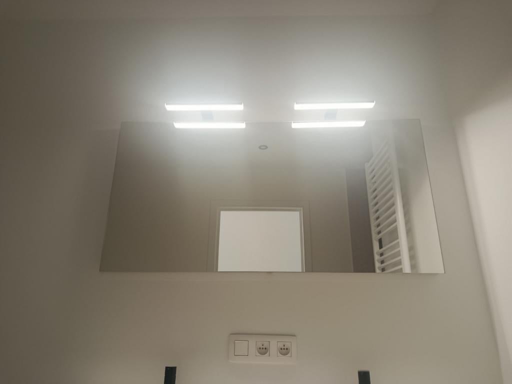 Spiegel met zwarte verlichting 120 cm x 60 cm, Ophalen