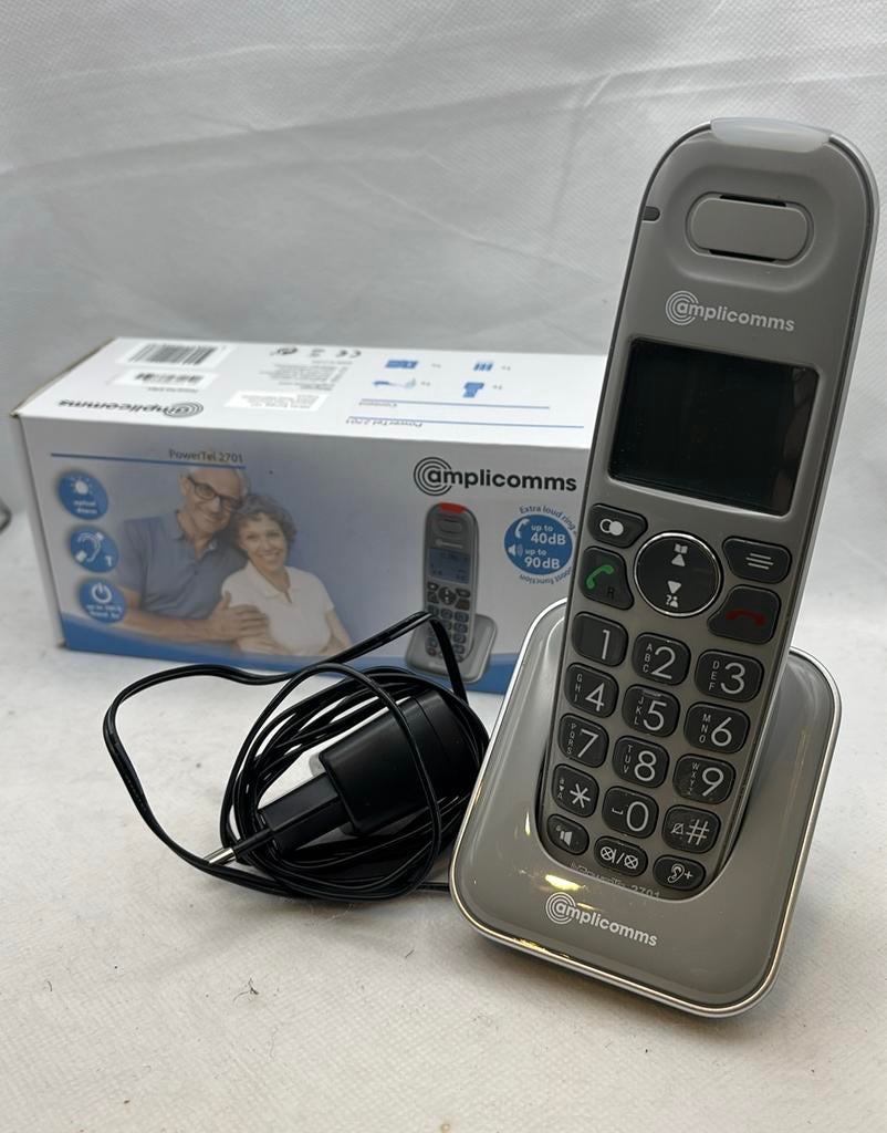 Amplicomms PowerTel 2701 Amplified Cordless Handset, Télécoms, Téléphones fixes | Combinés & sans fil, Enlèvement ou Envoi, Utilisé
