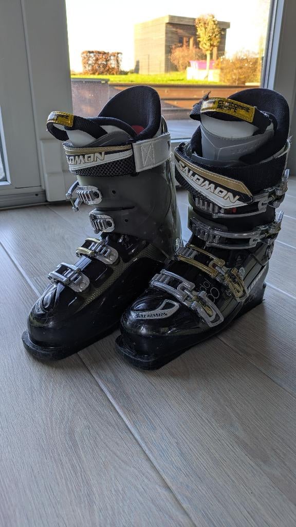 Bottes de ski Salomon 25.5 (taille Euro 40 1/3), Sport en Fitness, Skiën en Langlaufen, Gebruikt, Schoenen, Ski, Salomon
