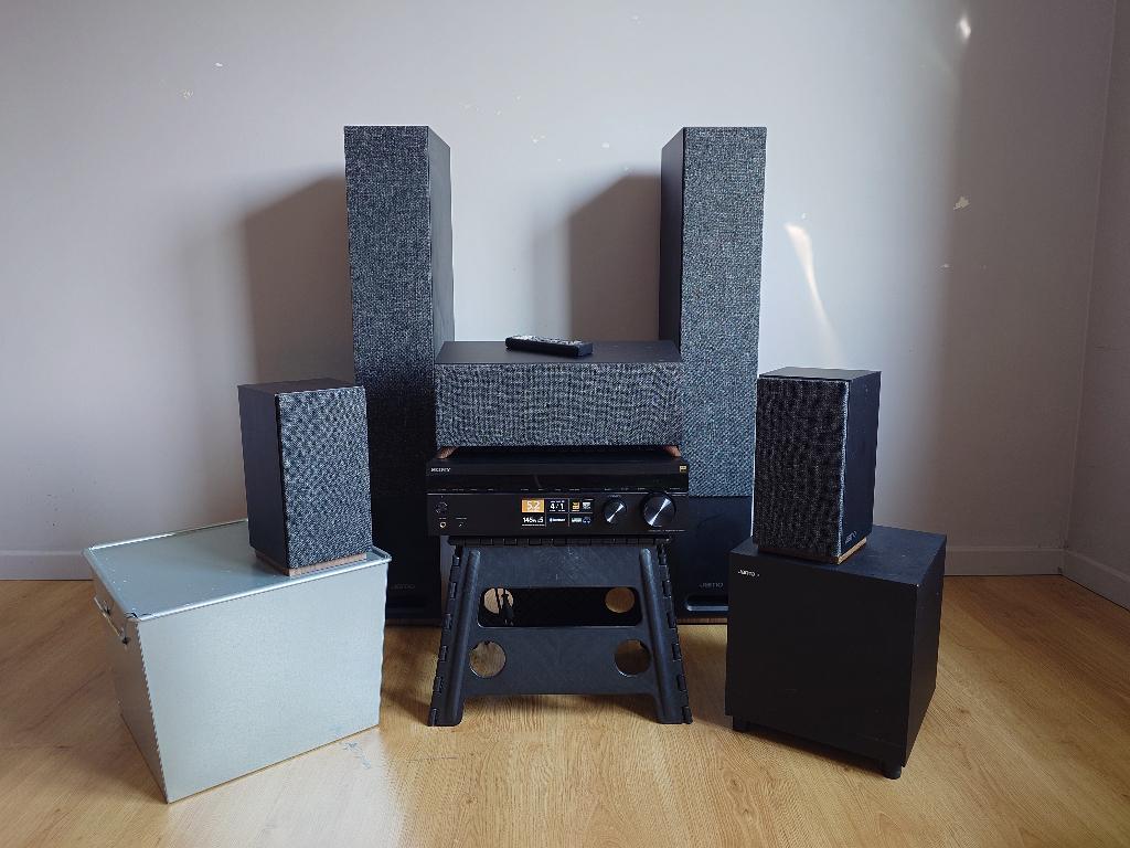 5.1 Home Theatre System – Sony STR-DH590 + Jamo S809, SUB210, Enlèvement, Utilisé, Sony, 70 watts ou plus