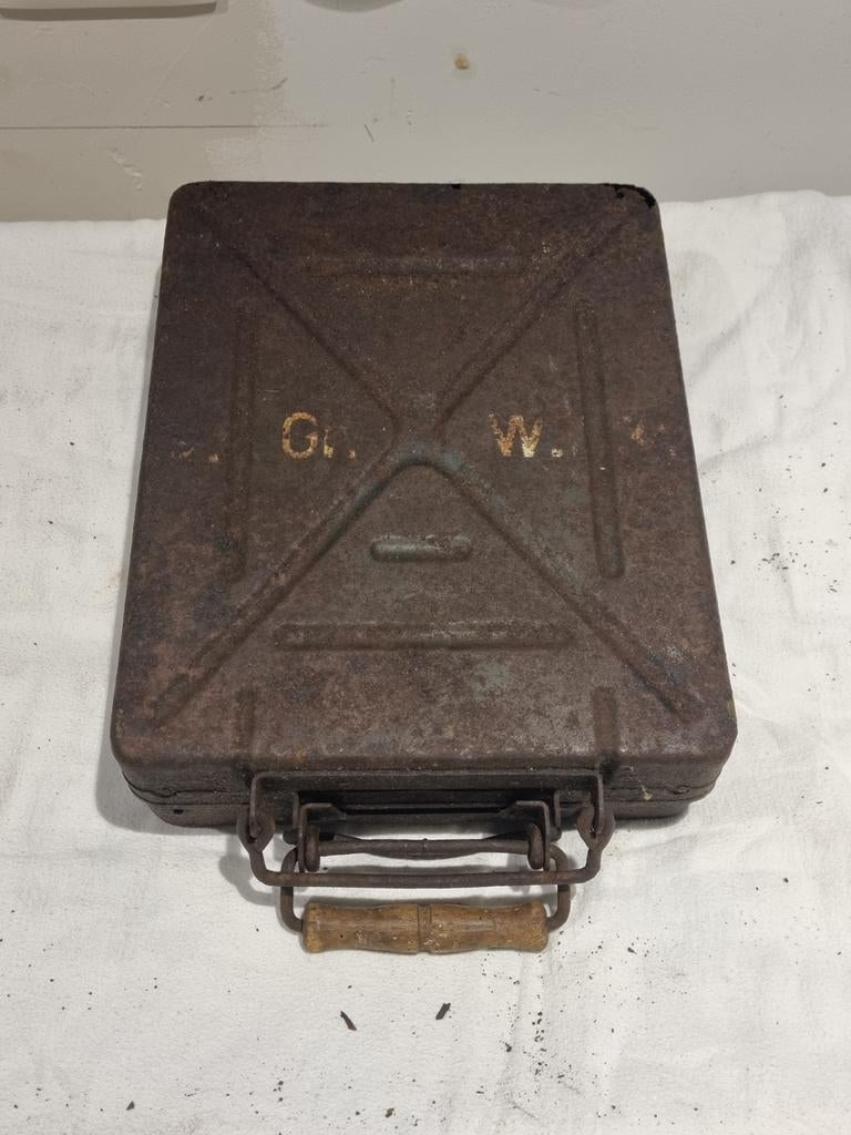 Ww2 Allemand caisse et intérieur., Collections, Enlèvement ou Envoi