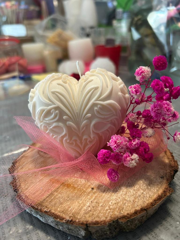 Schattige deco kaarsen, Ophalen of Verzenden, Zo goed als nieuw, Kaars