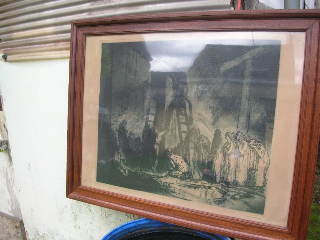 DE HEILIGE VROUWEN OP GOLGOTHA DOOR JEAN DONNAY IN LUIK, Ophalen of Verzenden