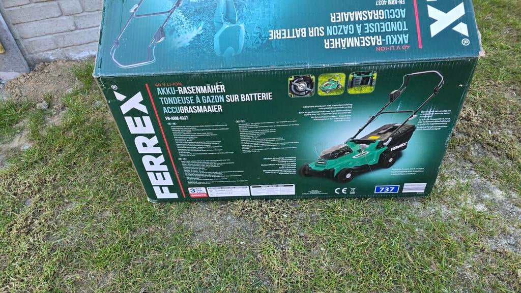 Grasmaaier Ferrex 4037 40 volt, Jardin & Terrasse, Tondeuses à gazon, Enlèvement
