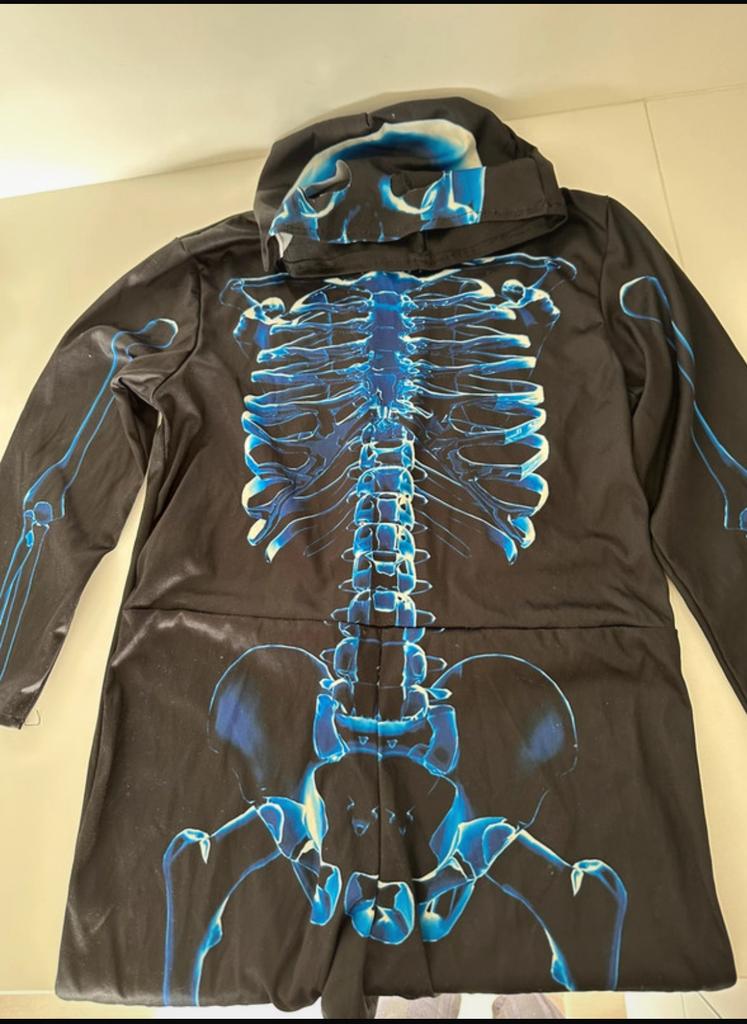 Verkleedkledij met geraamte beschilderd, Ophalen of Verzenden, Zo goed als nieuw