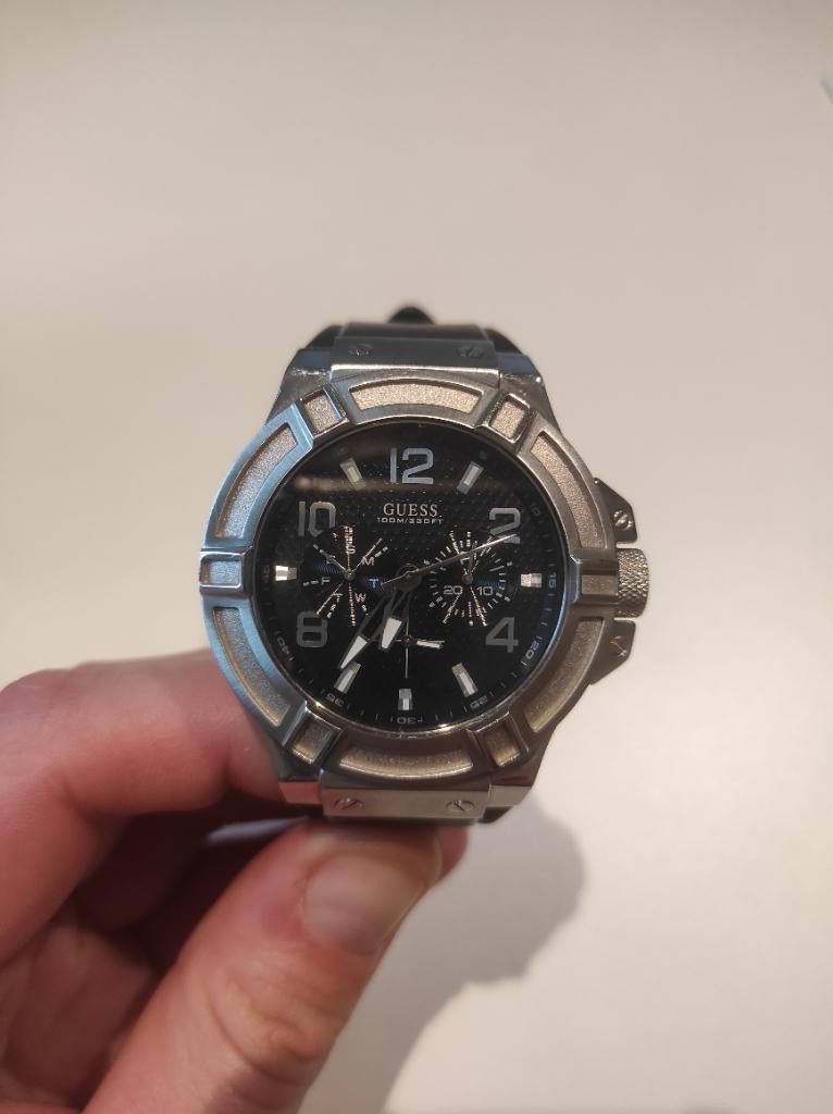 Guess horloge, Handtassen en Accessoires, Staal, Verzenden, Guess, Polshorloge