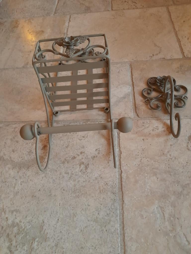 Landelijke wc rolhouder + gastendoekhouder+ kapstok, Ophalen, Nieuw, Overige kleuren, Gastendoekje