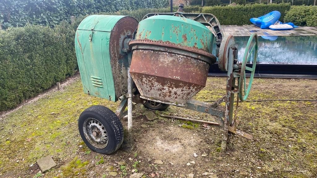 Betonmolen, Ophalen, Gebruikt