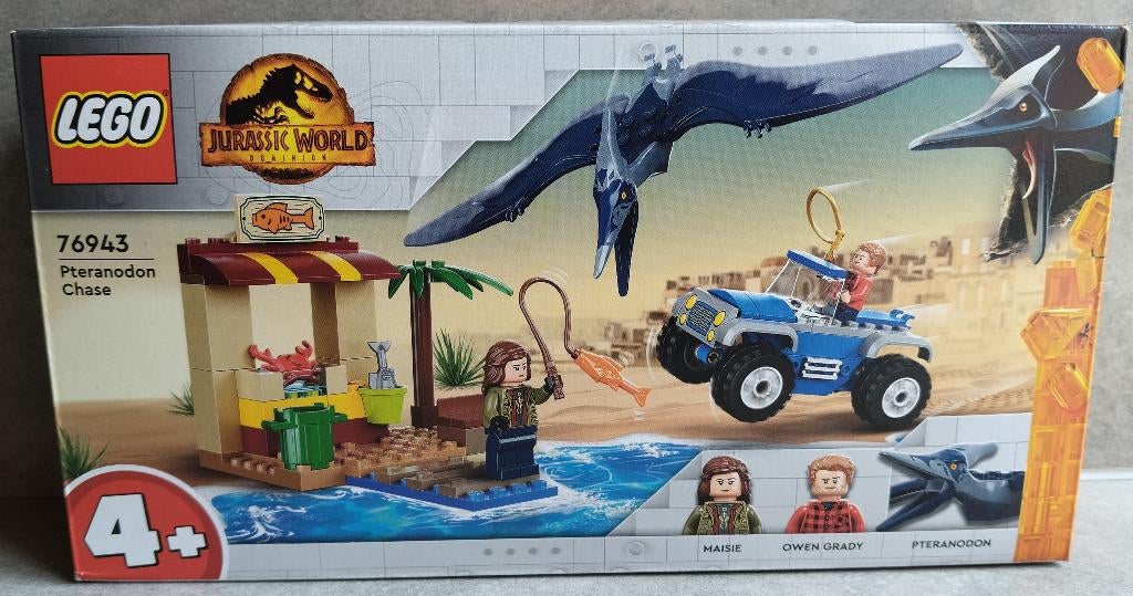 lego jurassic world 76943 achtervolging van pteranodon, Jurassic World, Lego, Nieuw, Ophalen of Verzenden