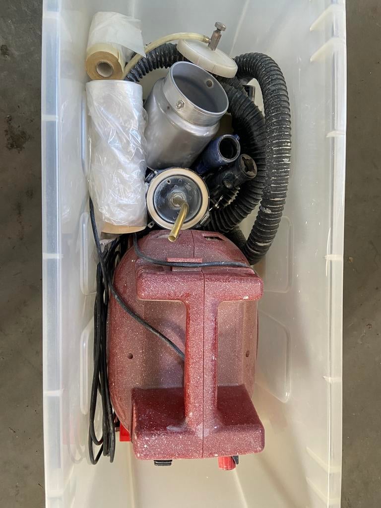 Machine à peinture avec accessoires, Ophalen of Verzenden