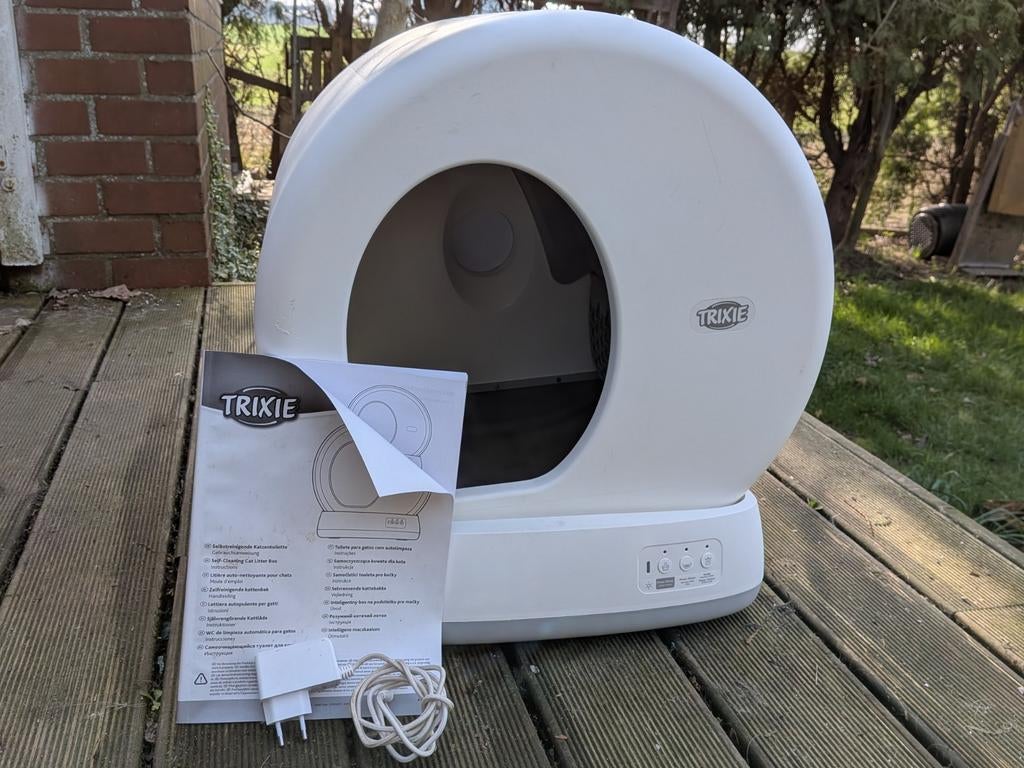 Trixie zelfreinigende kattenbak, Ophalen