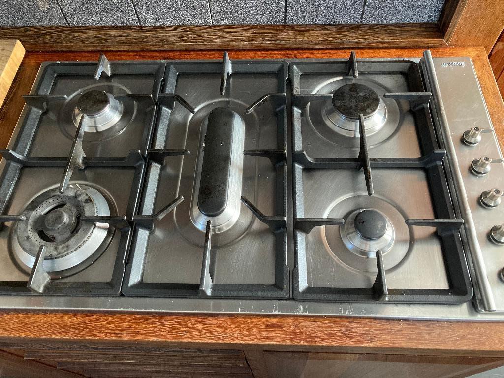 SMEG inbouw gasfornuis, Electroménager, Cuisinières, Gaz, Encastré, Enlèvement, Utilisé