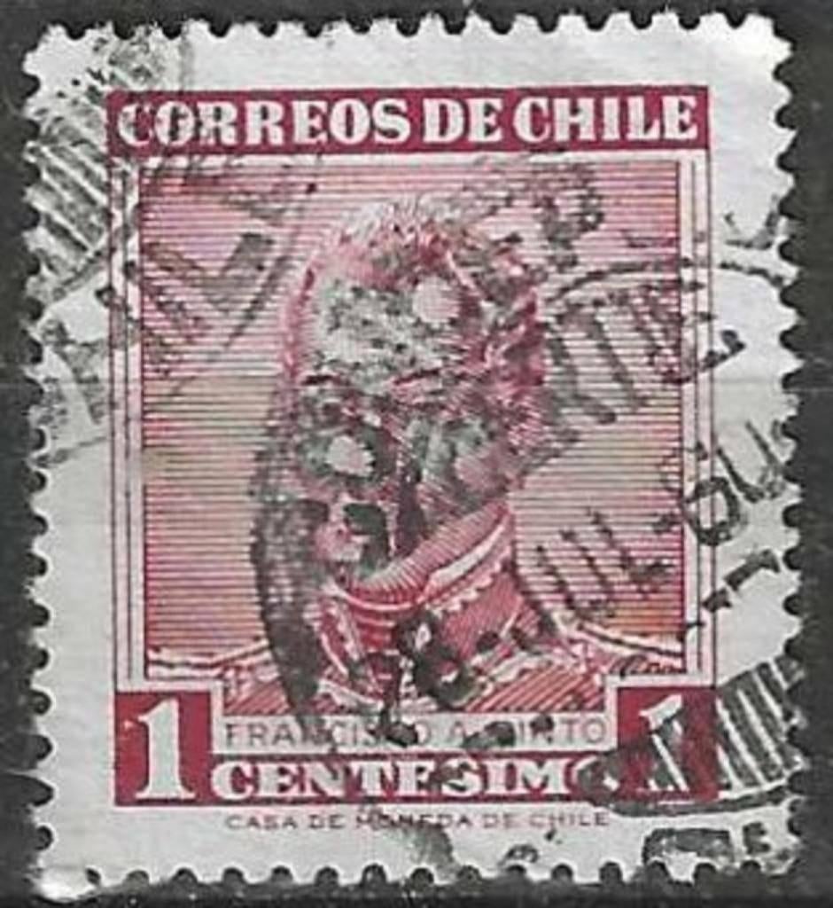 Chili 1960 - Yvert 281 - General Pinto (ST), Envoi, Affranchi