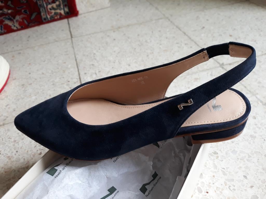 nathan baume 37, Schoenen met lage hakken, Blauw, Nathan-Baume, Ophalen of Verzenden