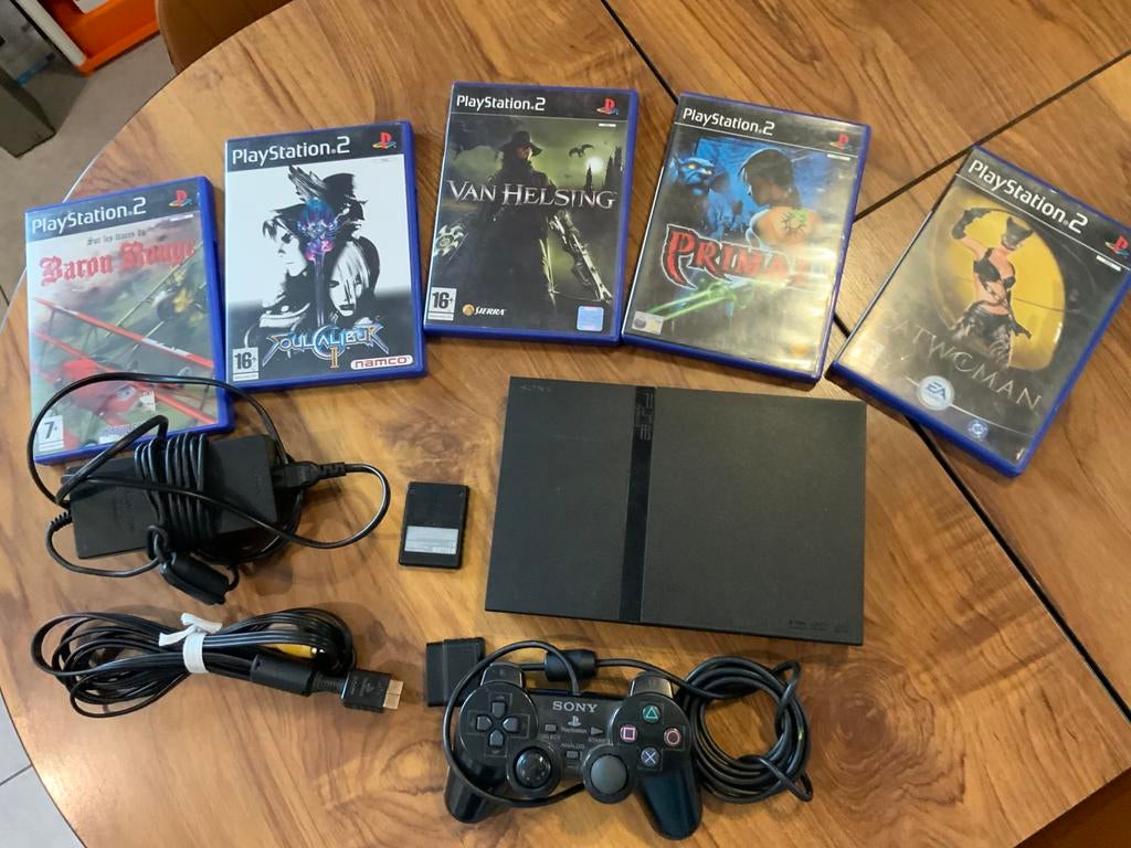 Lot ps2 slim et jeux, Consoles de jeu & Jeux vidéo, Consoles de jeu | Sony PlayStation 2, Enlèvement, Utilisé, Slim
