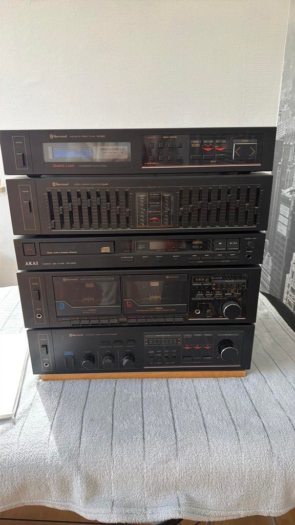 Ancienne chaine Hifi, TV, Hi-fi & Vidéo, Enlèvement, Utilisé, Lecteur CD, Akai