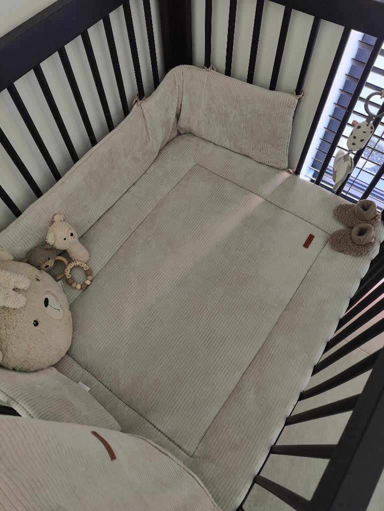 Boxkleed+bumper+wiegdeken baby's only Sense kiezelgrijs, Kinderen en Baby's, Ophalen, Zo goed als nieuw, Vierkant, Boxkleed