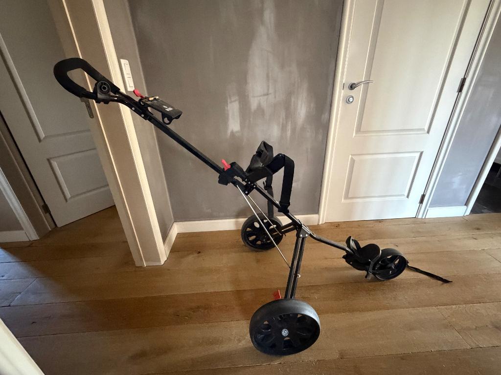 Golftrolley skymax, Sport en Fitness, Ophalen, Zo goed als nieuw, Golfkar, Overige merken