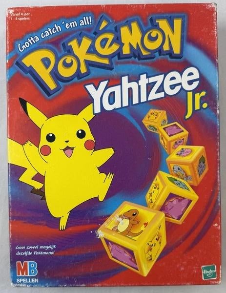 MB Pokemon Pokémon Yahtzee Junior Pikachu Nintendo Vintage, Hobby en Vrije tijd, Verzenden, Zo goed als nieuw, Hasbro
