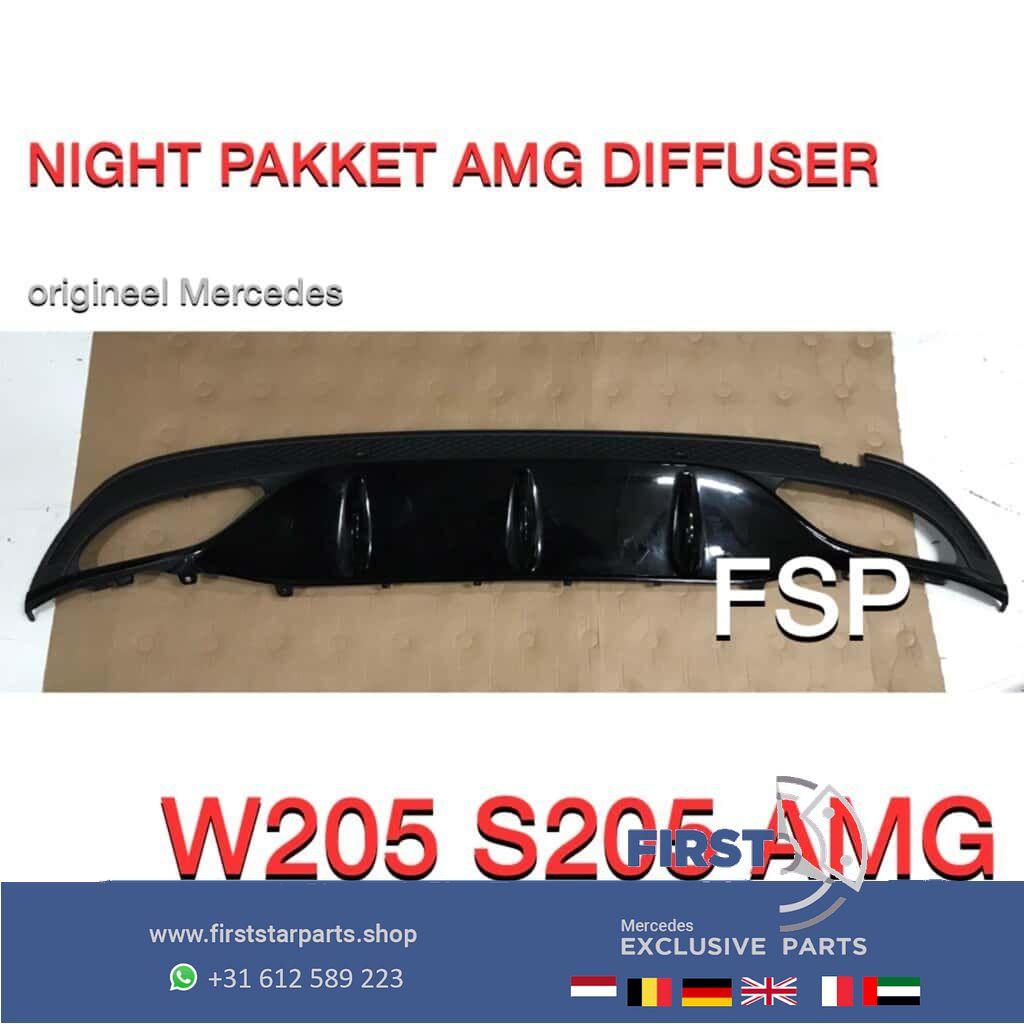 W205 S205 Mercedes C Klasse sedan Estate AMG Diffuser origin, Gebruikt, -, Ophalen of Verzenden, -