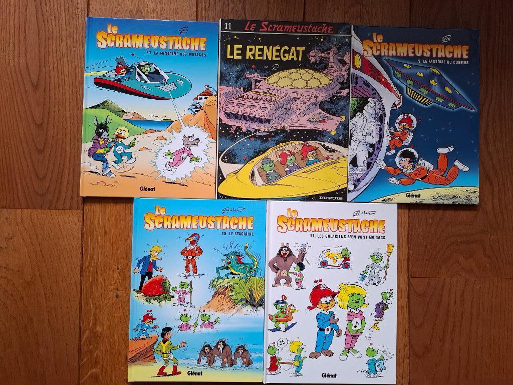 Les 5 albums de Le Scrêstache - Go, Livres, BD, Plusieurs BD, Enlèvement ou Envoi, Comme neuf, Walt & Gos