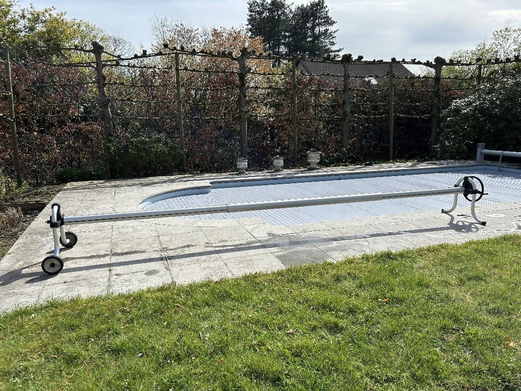 Oprolstang zwembaddekzeil + zomerzeil, Tuin en Terras, Zwembad-toebehoren, Gebruikt, Afdekzeil, Ophalen