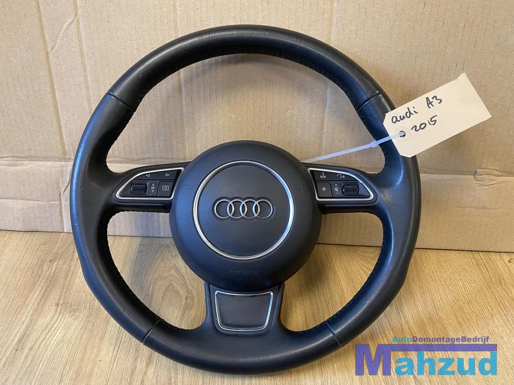 AUDI A3 8V Leer stuurwiel stuur met airbag, Auto-onderdelen, Besturing, Audi, Gebruikt