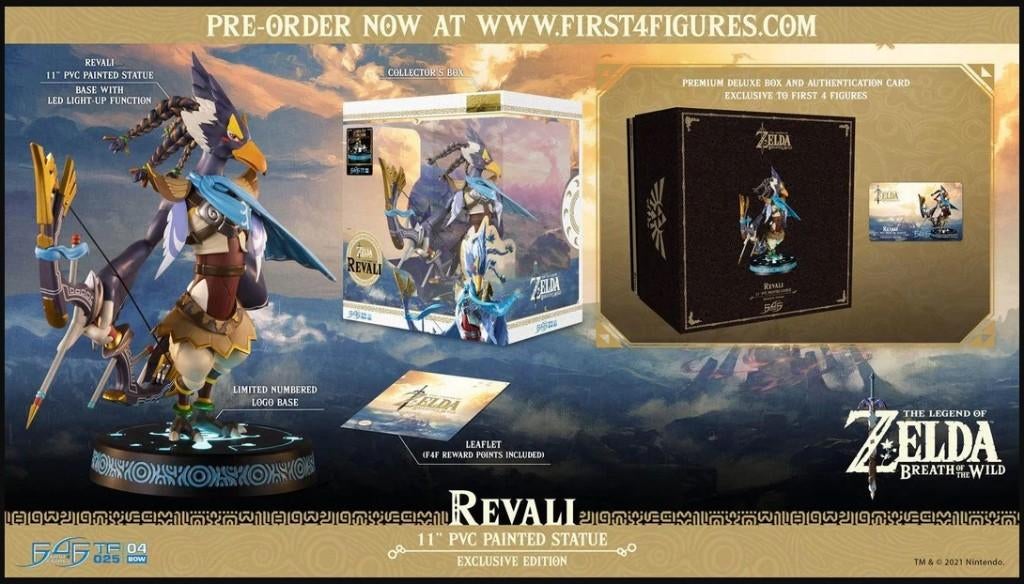 F4F Revali Exclusieve Zelda BOTW Nintendo PVC-versie, Ophalen of Verzenden, Nieuw, Fantasy