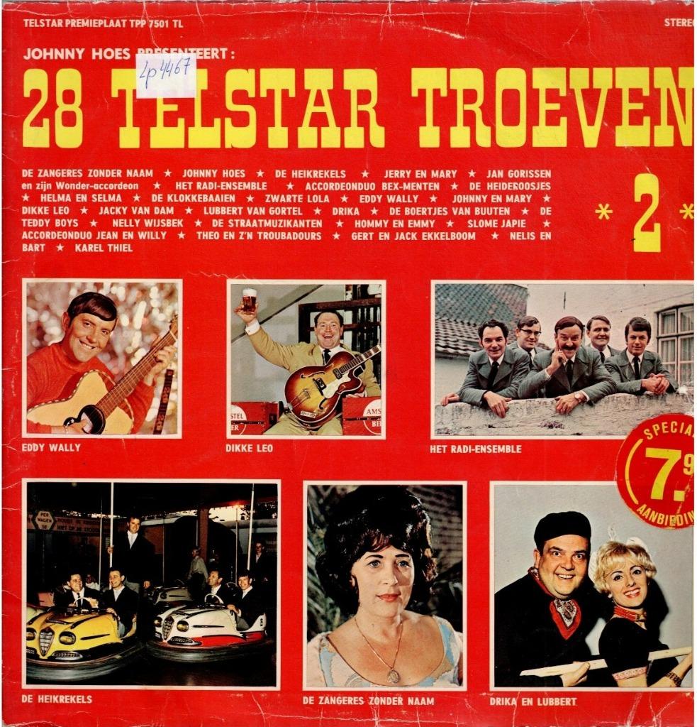 Vinyl, LP    -   Johnny Hoes Presenteert: 28 Telstar Troeven, Enlèvement ou Envoi, Autres formats