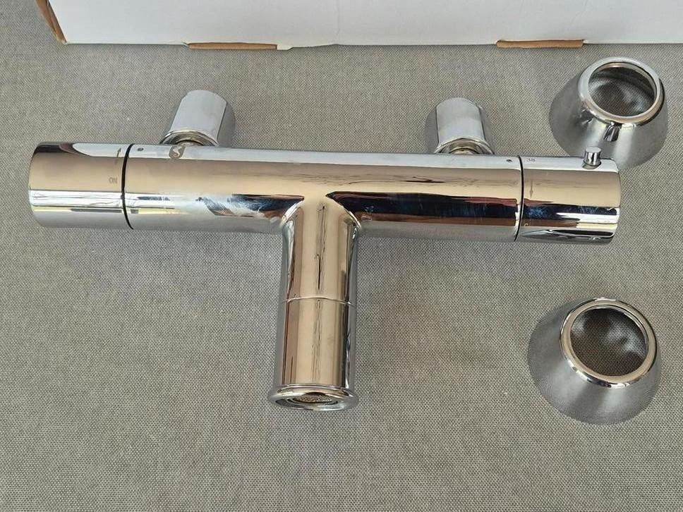 Robinet de bain thermostatique, Bricolage & Construction, Enlèvement ou Envoi, Comme neuf, Chrome, Baignoire