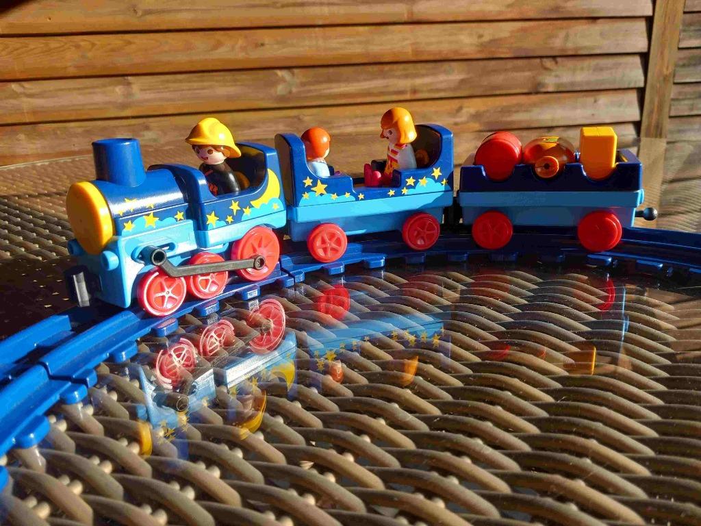 Playmobil Trein, Kinderen en Baby's, Speelgoed | Playmobil, Ophalen, Zo goed als nieuw, Complete set