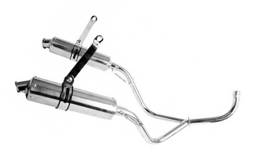 Dubbele uitlaat dax/monkey/gorilla, doe een bod!, Fietsen en Brommers, Ophalen of Verzenden, Zo goed als nieuw, Uitlaat