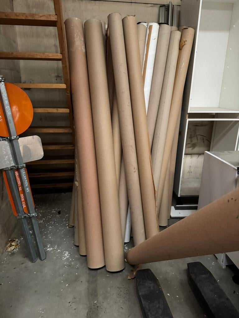 kartonnen buizen 2 Mt en 4 mt, Ophalen of Verzenden