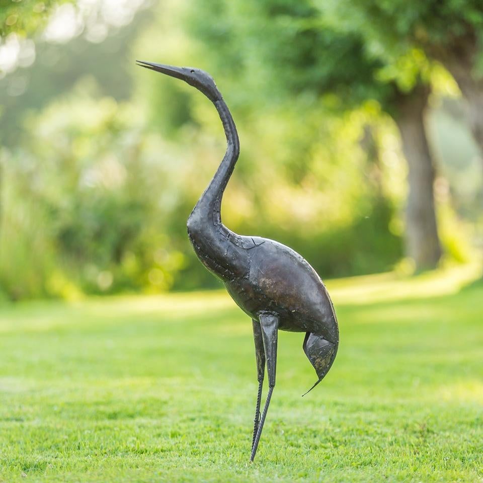 Oiseau de paradis en métal - Mooievogels, Antiquités & Art, Art | Sculptures & Bois, Enlèvement ou Envoi
