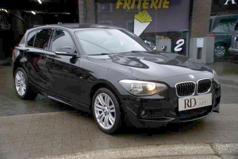 BMW 120 D XDRIVE 2014 151000KM PACK M 1 JAAR GARANTIE, Auto's, 4 cilinders, Alcantara, Zwart, Bedrijf