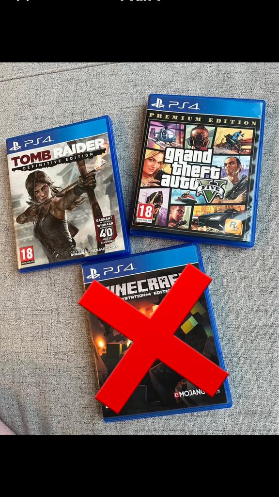 PS4 spelletjes. Tomb raider en GTA5, Games en Spelcomputers, Ophalen, Zo goed als nieuw