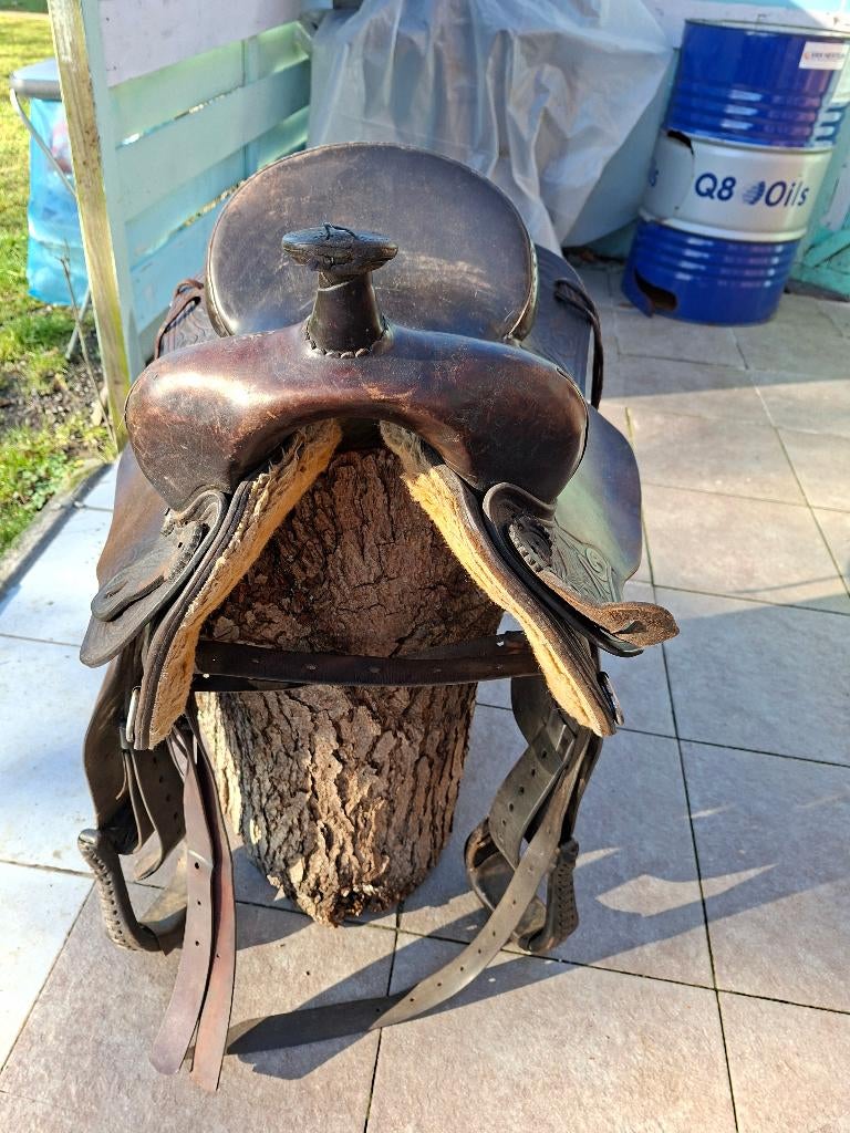 Westernzadel, Dieren en Toebehoren, Paarden en Pony's | Zadels, Ophalen, Gebruikt, Western