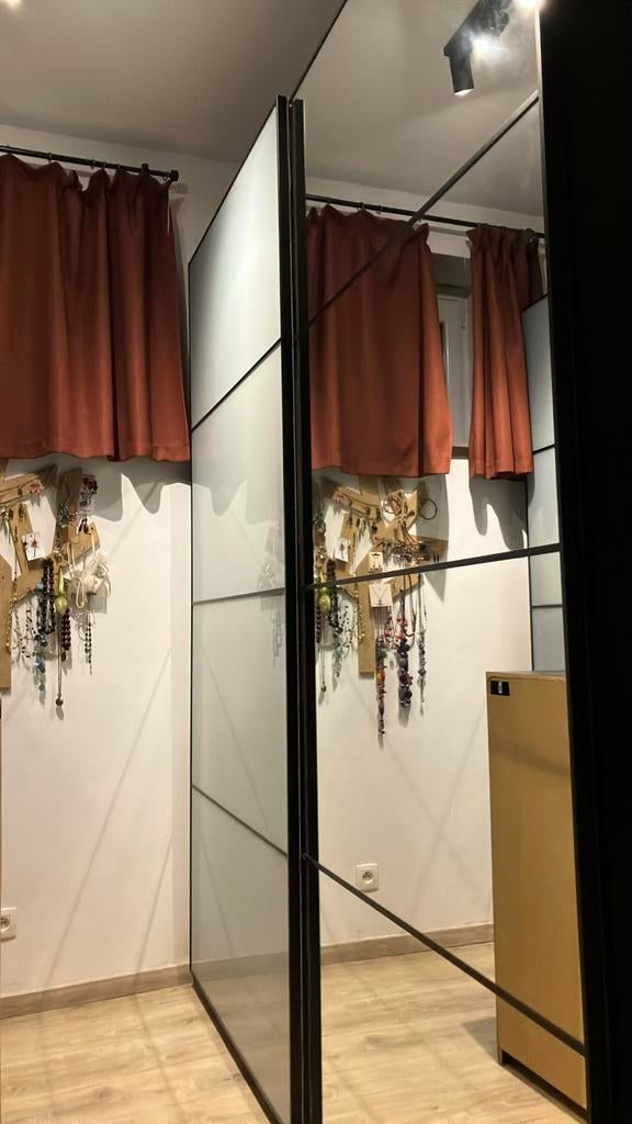 PAX 230cm zwartbruine kleedkamer met accessoires, Huis en Inrichting, Kasten | Kleerkasten, Gebruikt, 200 cm of meer, 100 tot 150 cm