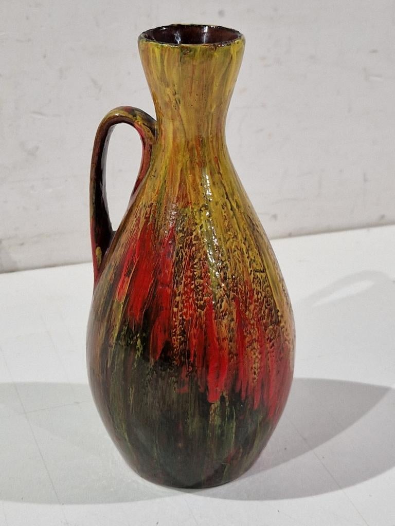 BAY , kleurrijke vaas W. Germany ., Antiek en Kunst, Ophalen of Verzenden