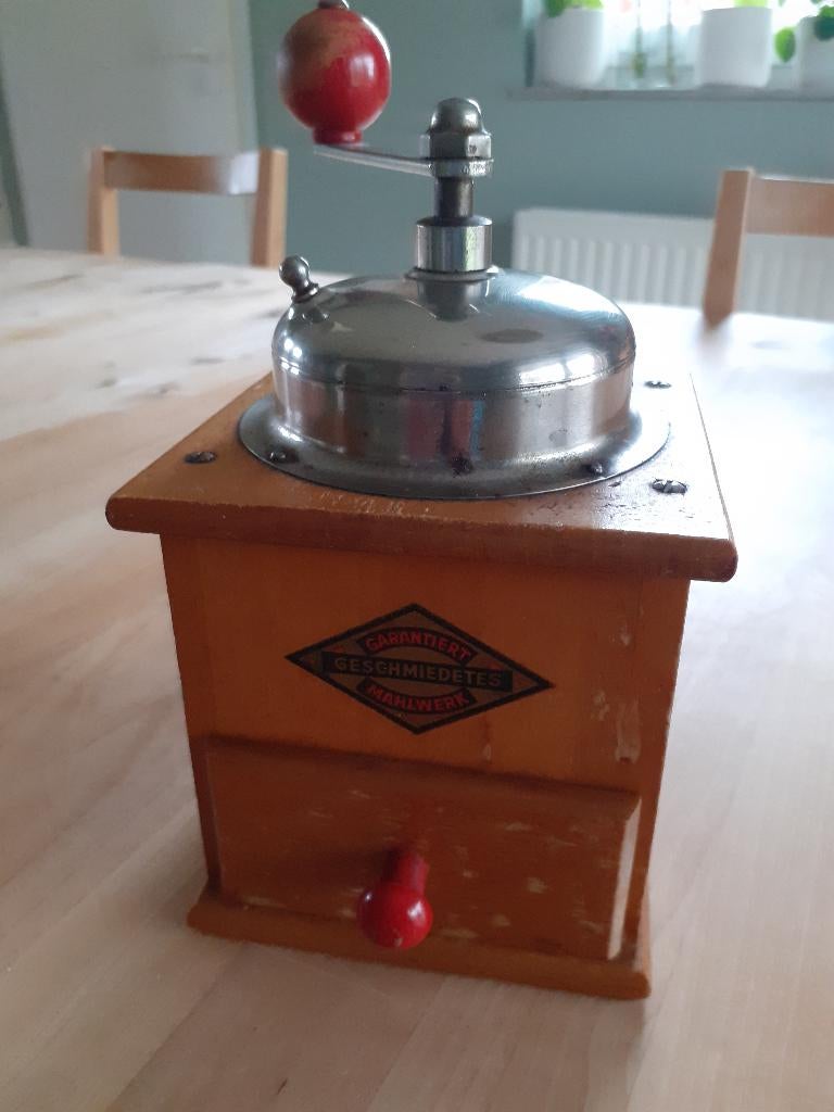 Moulin à café en bois., Antiquités & Art, Enlèvement