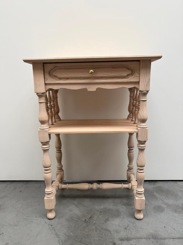 Inkom tafeltje gezandstraald, Huis en Inrichting, Ophalen, Zo goed als nieuw