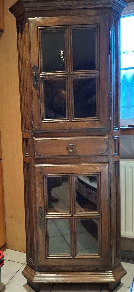 Hoekkast, Huis en Inrichting, Kasten | Vitrinekasten, Ophalen, Met plank(en), Gebruikt, Klassiek
