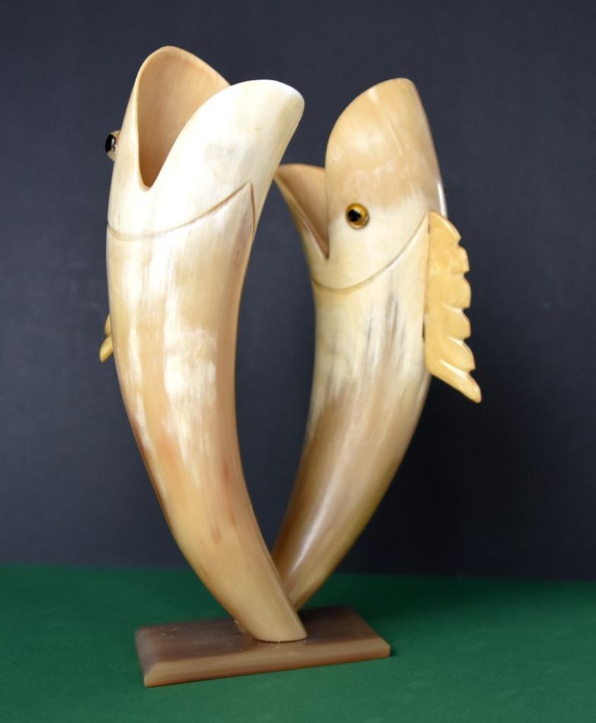 Vintage vissen van hoorn, Ophalen