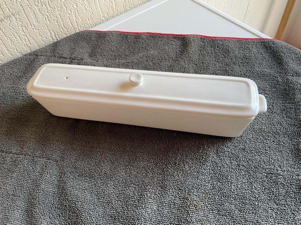 Le Chef Dmalle ovenschotel – wit keramiek, Keramiek, Ophalen of Verzenden, Effen, Schaal of Schalen