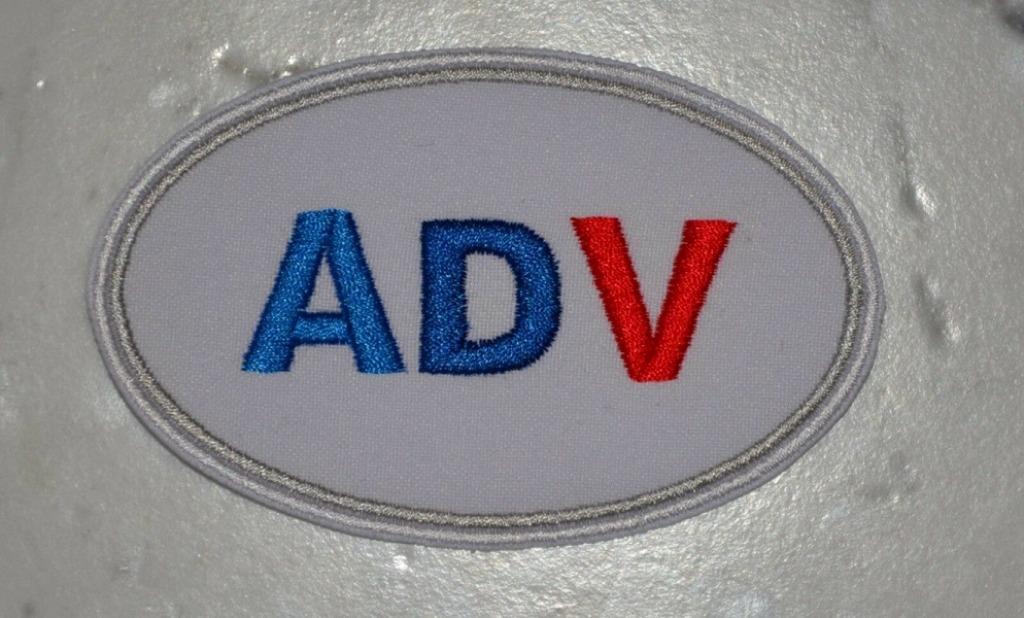 Biker patch ADV (= Adventure) - 102 x 65 mm, Ophalen of Verzenden, Nieuw